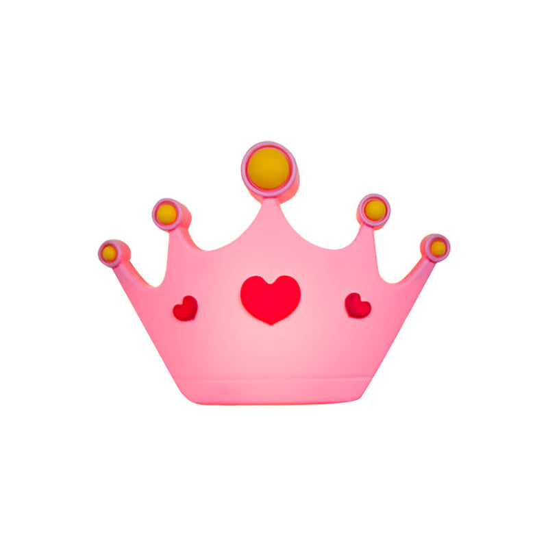 Finitura rosa a forma di corona a parete leggera fumetto con cartone animato a monte di plastica a monte lampada