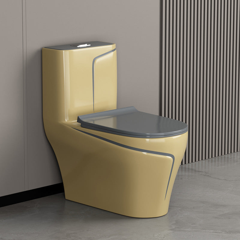 Traditional Ceramic Flush Toilet Seat Included Urine Toilet for Washroom