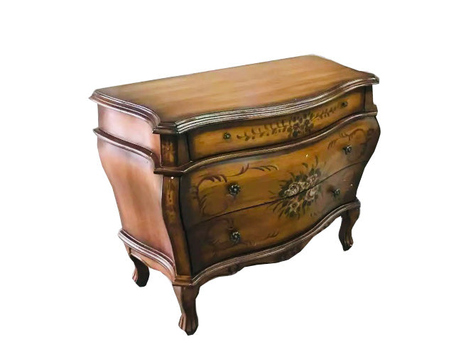 Traditional Wooden Dresser Horizontal 3 Drawers Chest without Mirror