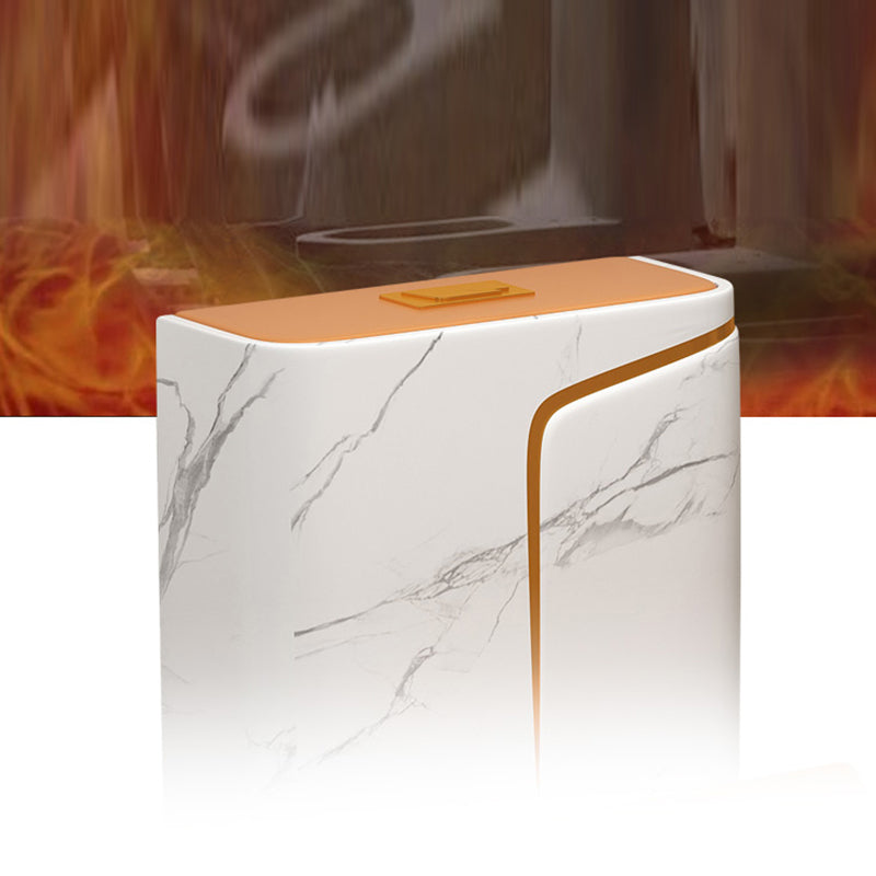 Traditional Orange Ceramic Flush Toilet Floor Mounted Urine Toilet for Washroom