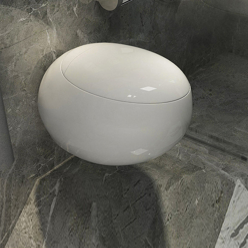 Modern Ceramic Flush Toilet White Wall Hung Toilet Bowl for Washroom