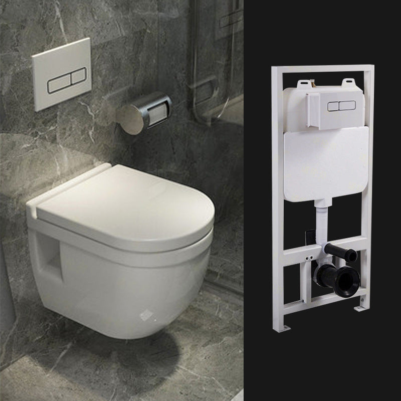 Modern Ceramic Flush Toilet White Wall Hung Toilet Bowl for Washroom