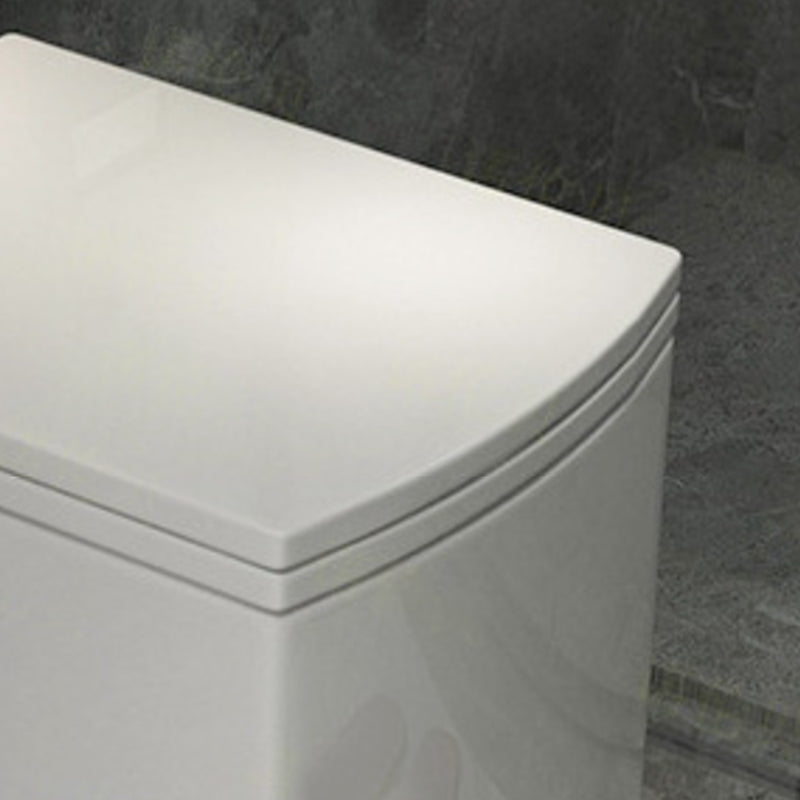 Modern Ceramic Flush Toilet White Wall Hung Toilet Bowl for Washroom