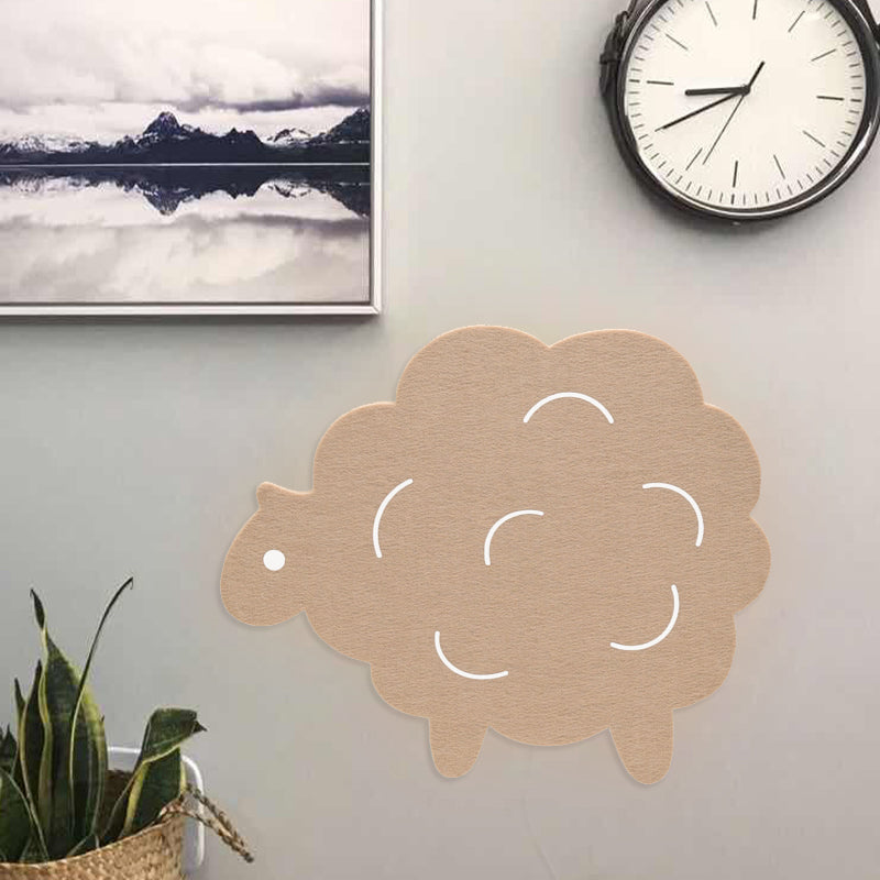 Felt Sheep/Pine Tree/Airship Wall Lamp Sconce Cartoon LED Wall Mount Light Fixture in Pink/Green/Blue for Kids Bedroom