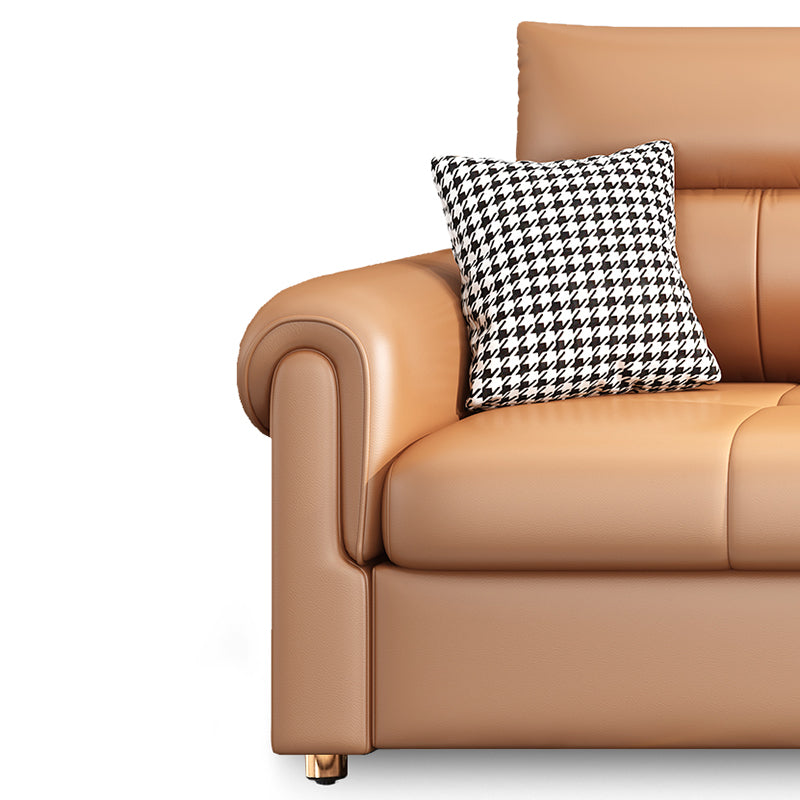 Modern Sleeper Sofa Pillow Back Futon Sleeper Sofa Bed with Storage