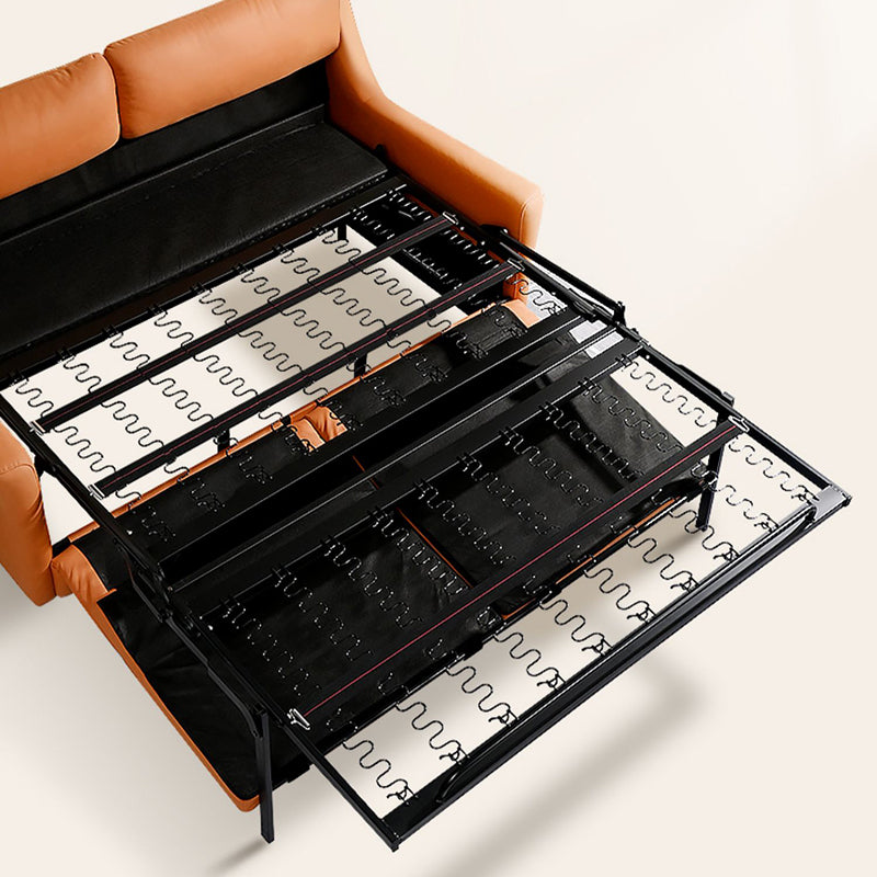 Scandinavian Sleeper Sofa Faux Leather Futon Sleeper Sofa Bed