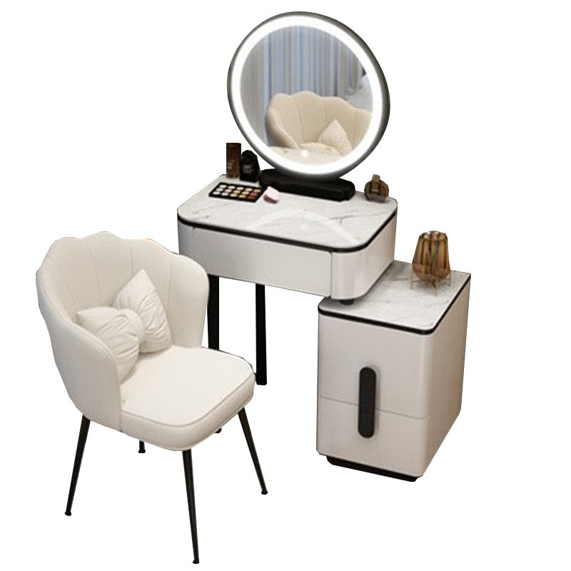 Lighted Mirror Make-up Vanity Luxurious Dressing Table Stool Set