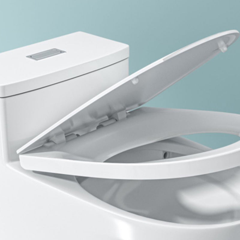 Traditional Ceramic Flush Toilet Floor Mounted Urine Toilet with Seat for Washroom