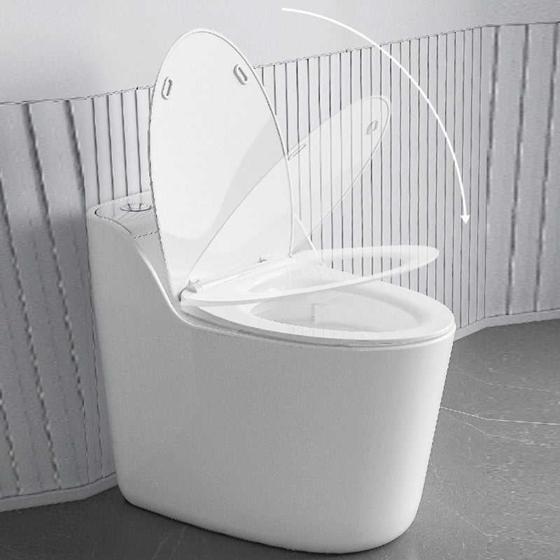 Traditional Ceramic Flush Toilet Floor Mounted Urine Toilet with Seat for Washroom