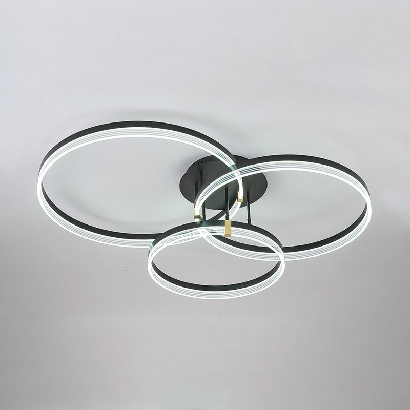Modern Ceiling Lamp Circle LED Flush Mount Light Fixture for Bedroom