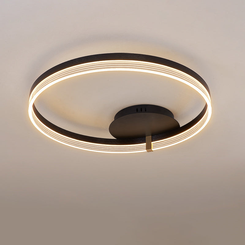 Modern Ceiling Lamp Circle LED Flush Mount Light Fixture for Bedroom
