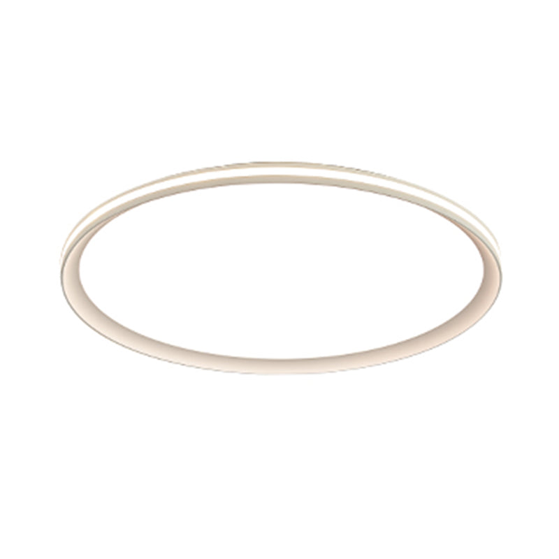 Modernism LED Flush Mount Circle Metal Ceiling Light Fixture for Bedroom