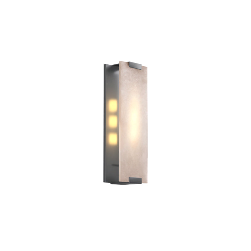 Post Modern LED Wall Sconce in Gold / Bronze Stainless Steel and Marble Wall Light