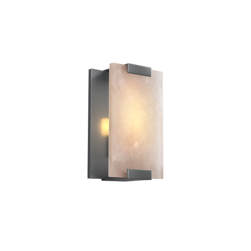 Post Modern LED Wall Sconce in Gold / Bronze Stainless Steel and Marble Wall Light