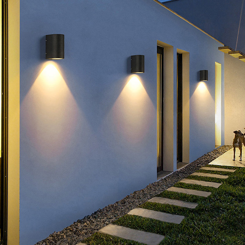 Cylinder 1 - Light Wall Lighting Fixture Aluminum Wall Sconce in Black