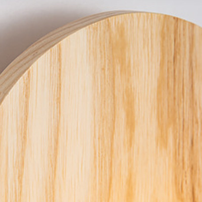 Contemporary Wood Wall Light 1 Light Flush Mount Lighting for Hallway