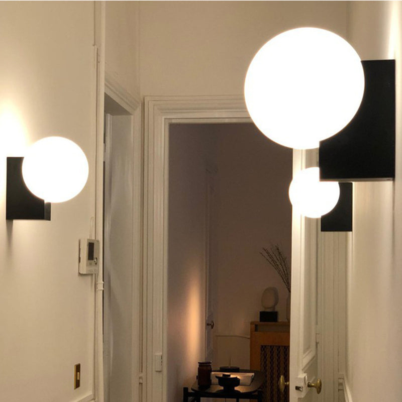 Modern Chrome/Black Bathroom Vanity Light 1 Light Wall Light Sconces