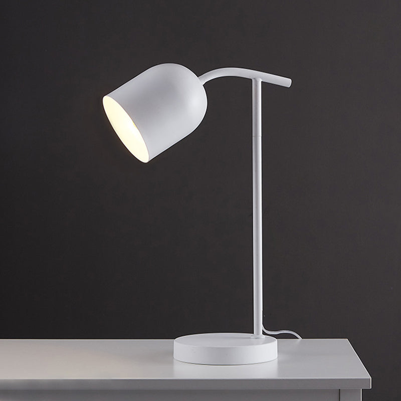 Blanc / noir / jaune finition Bell Lighting Macaron LED Metallic Reading Livre Light for Bedside