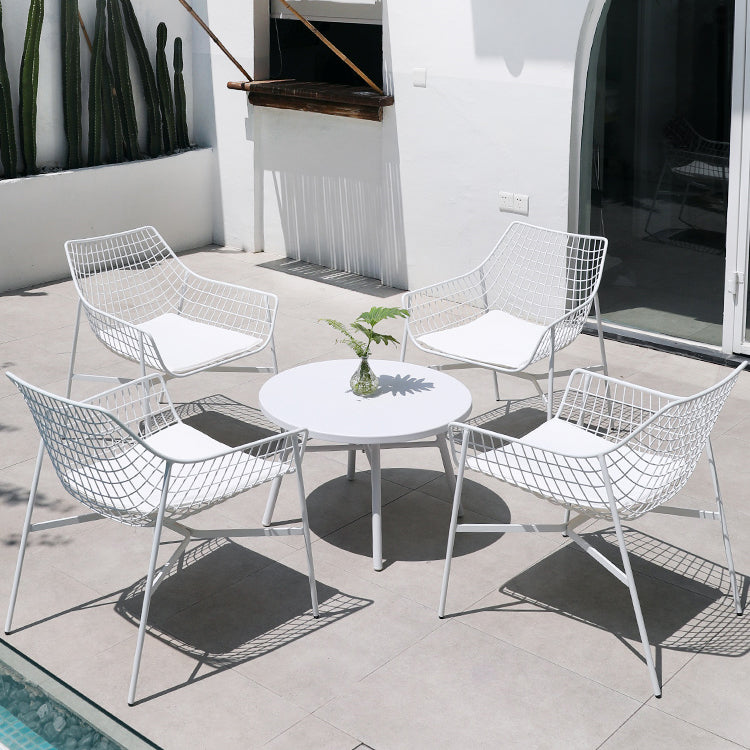 Industrial Matte Finish Finish End Table Metal Water Resistant Side Table