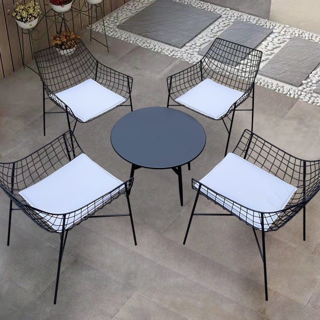 Industrial Matte Finish Finish End Table Metal Water Resistant Side Table