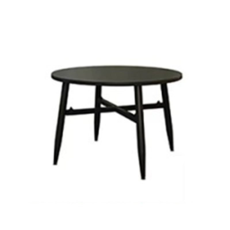 Black Modern Bistro Table Set 1/2/3/4/5 Pcs Metal Bistro Set for Small Places
