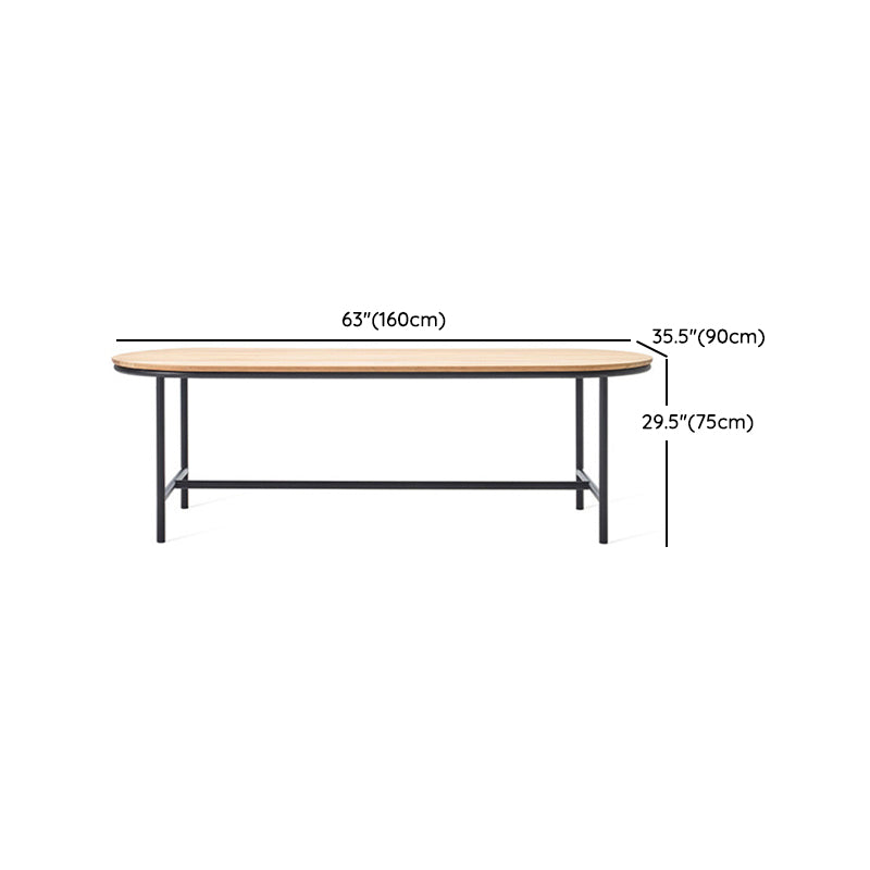 Solid Wood Patio Dining Sets Oval 1/3/7 Pieces Dining Table Set