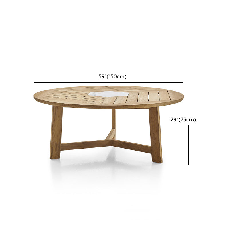 Boho Patio Dining Table Set 1/4/7 Pcs Wood Frame Patio Dining Table and Chairs