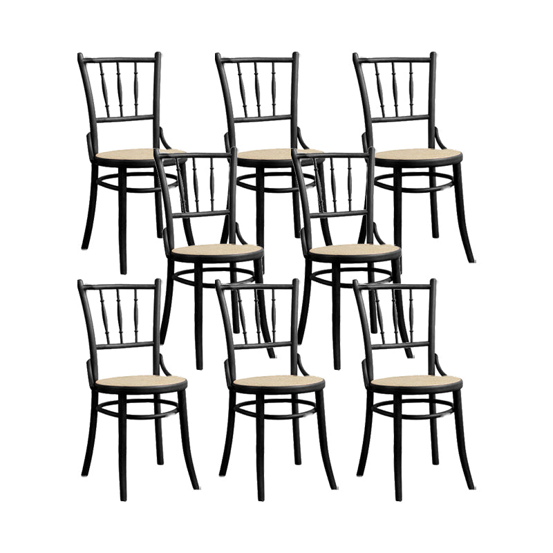 Solid Wood Side Chair Slat Back Dining Chair for Living Room