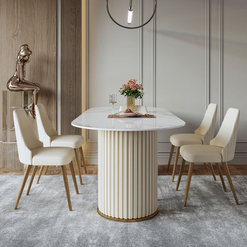 Nordic Style Metal Side Chair Gold Base Side Dining Chair for Living Room