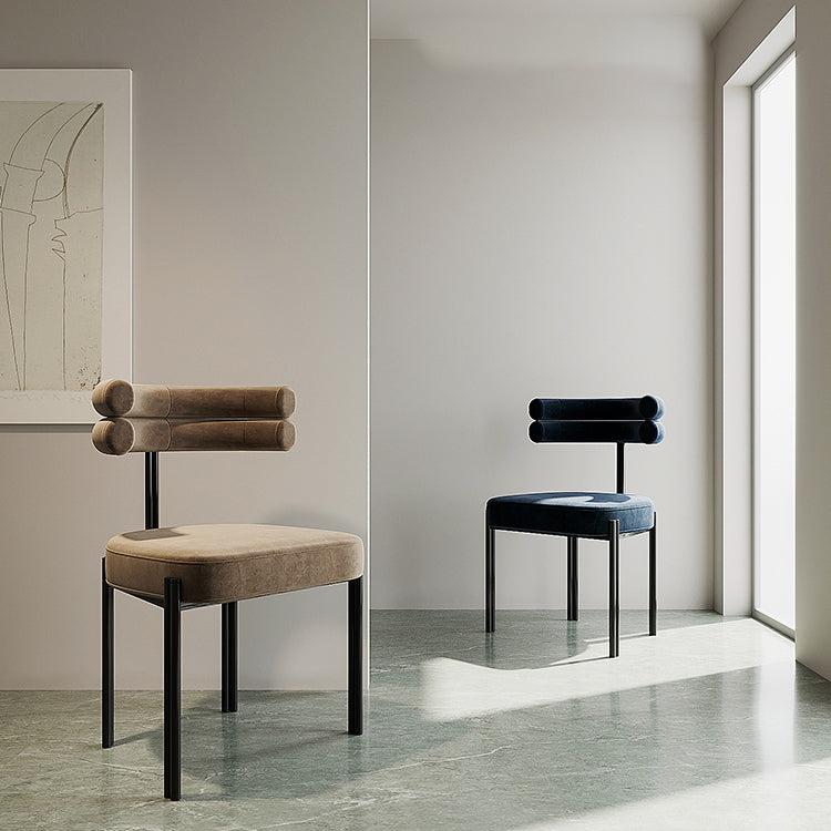 Modern Simple Side Chair Upholstered Side Dining Chair for Living Room