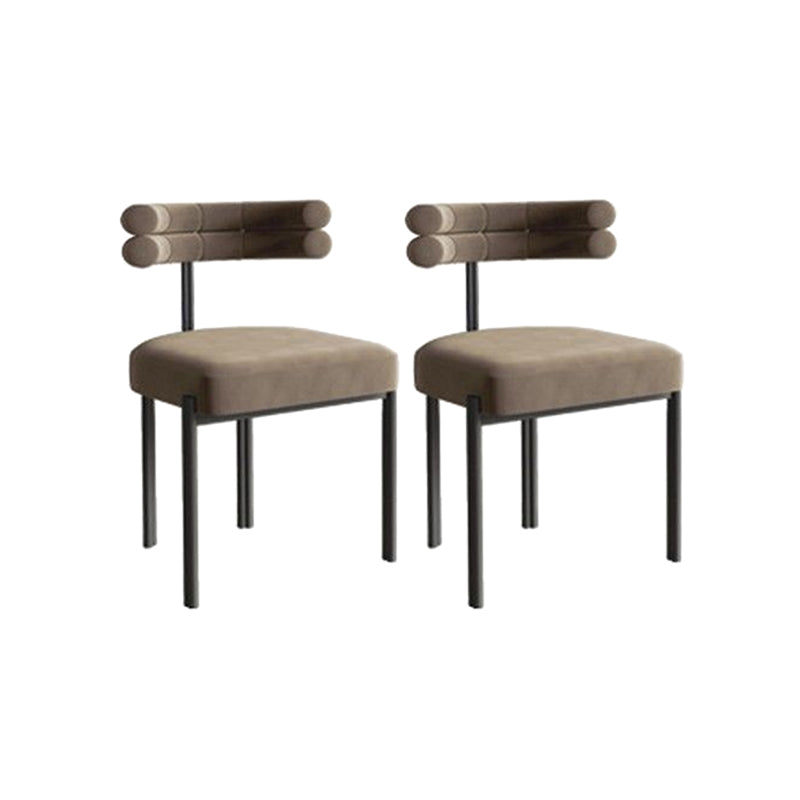 Modern Simple Side Chair Upholstered Side Dining Chair for Living Room