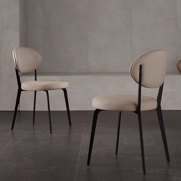 Faux Leather Dining Chairs Upholstered Dining Chairs in White