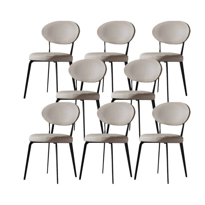 Faux Leather Dining Chairs Upholstered Dining Chairs in White