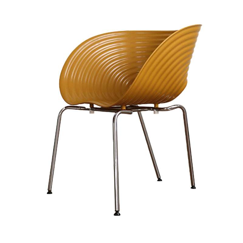 Industrial Style Side Chair Plastic Indoor Dining Chair for Living Room