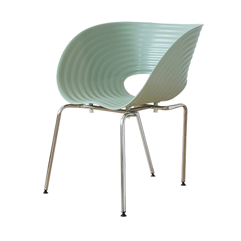 Industrial Style Side Chair Plastic Indoor Dining Chair for Living Room