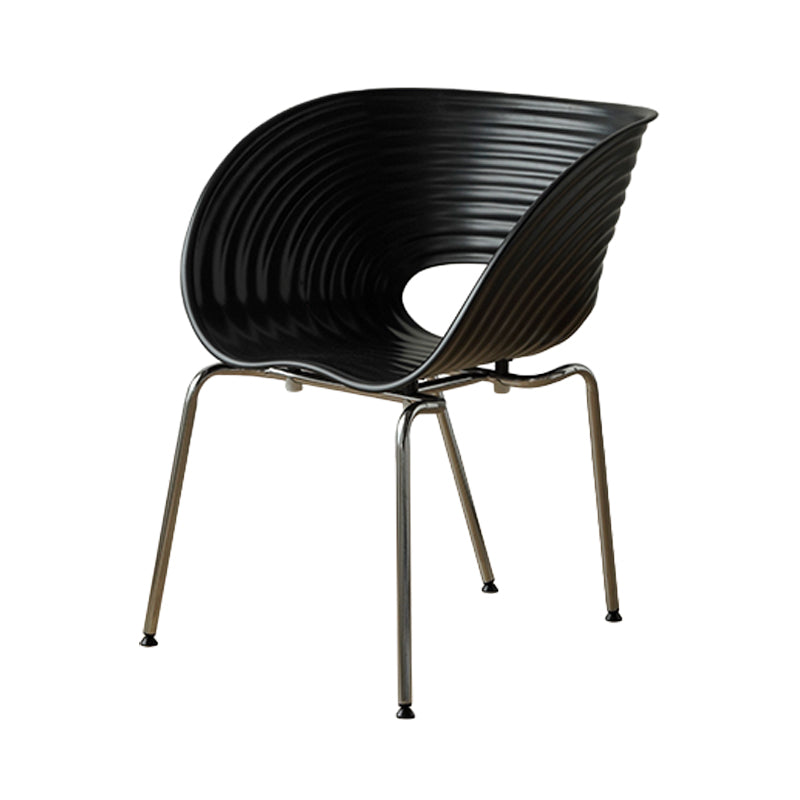 Industrial Style Side Chair Plastic Indoor Dining Chair for Living Room