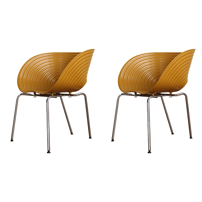 Industrial Style Side Chair Plastic Indoor Dining Chair for Living Room