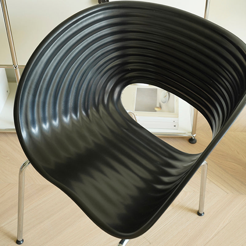 Industrial Style Side Chair Plastic Indoor Dining Chair for Living Room