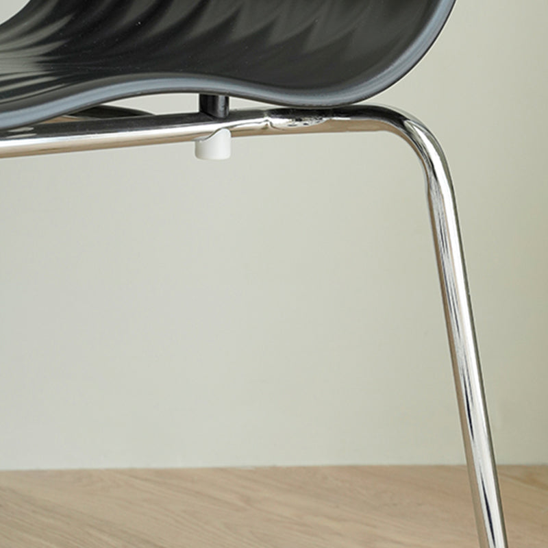 Industrial Style Side Chair Plastic Indoor Dining Chair for Living Room