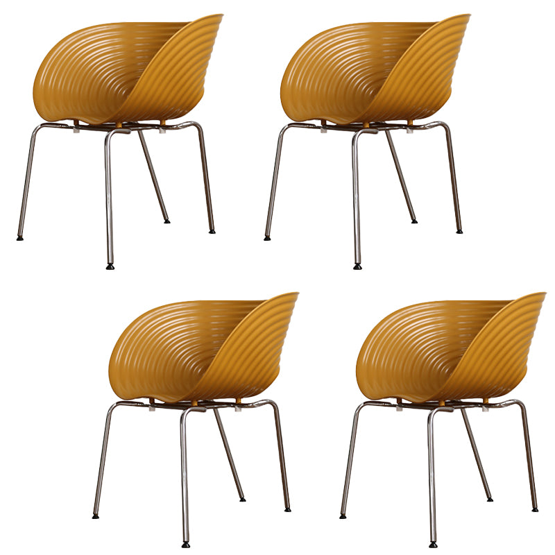 Industrial Style Side Chair Plastic Indoor Dining Chair for Living Room