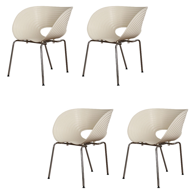 Industrial Style Side Chair Plastic Indoor Dining Chair for Living Room