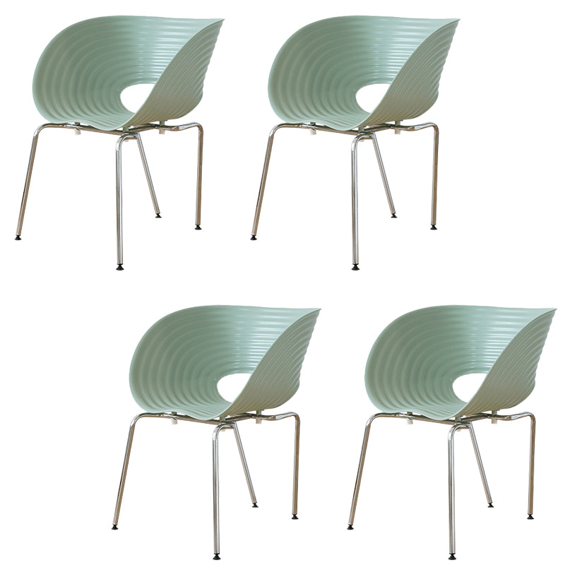 Industrial Style Side Chair Plastic Indoor Dining Chair for Living Room