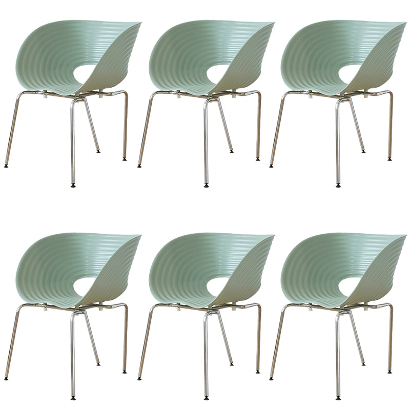 Industrial Style Side Chair Plastic Indoor Dining Chair for Living Room