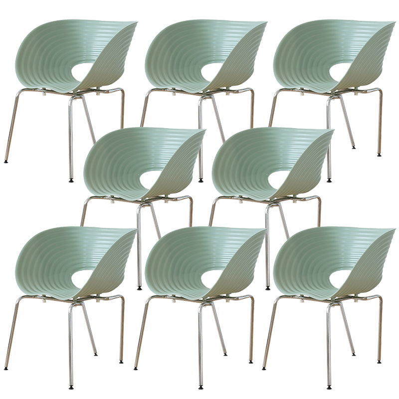 Industrial Style Side Chair Plastic Indoor Dining Chair for Living Room