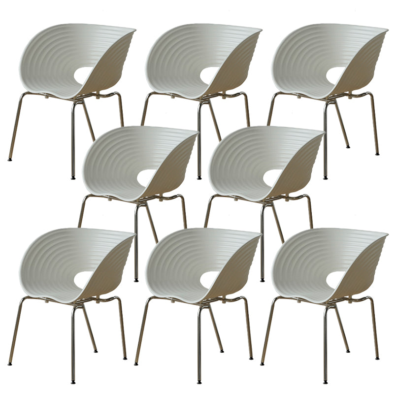 Industrial Style Side Chair Plastic Indoor Dining Chair for Living Room