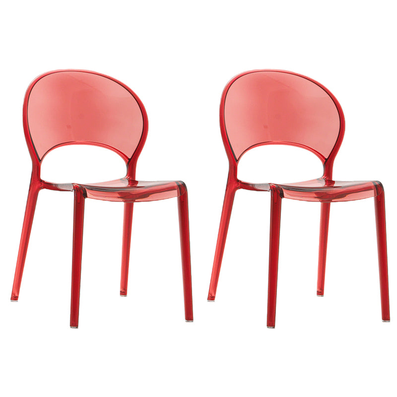 Nordic Style Colorful Side Chair Plastic Side Dining Chair for Home Use