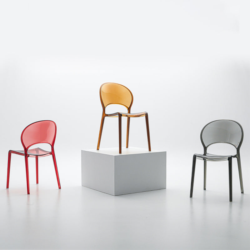 Nordic Style Colorful Side Chair Plastic Side Dining Chair for Home Use