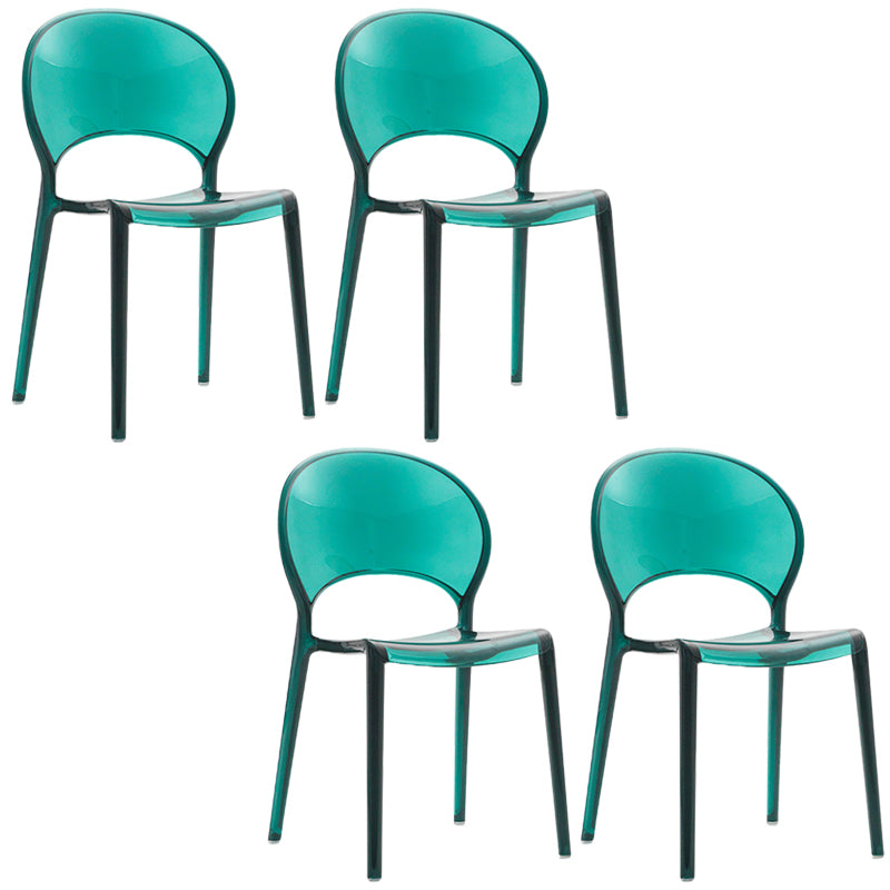 Nordic Style Colorful Side Chair Plastic Side Dining Chair for Home Use