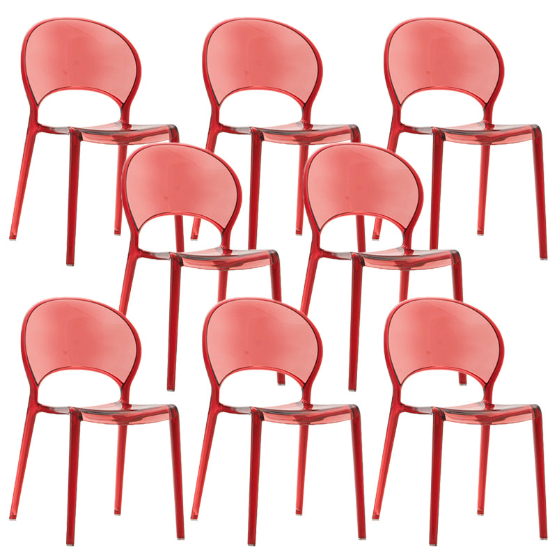 Nordic Style Colorful Side Chair Plastic Side Dining Chair for Home Use