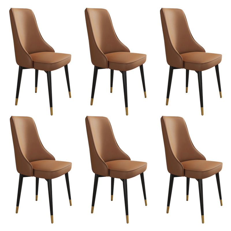 Glam Style Side Chair Upholstered Dining Chair for Dining Room